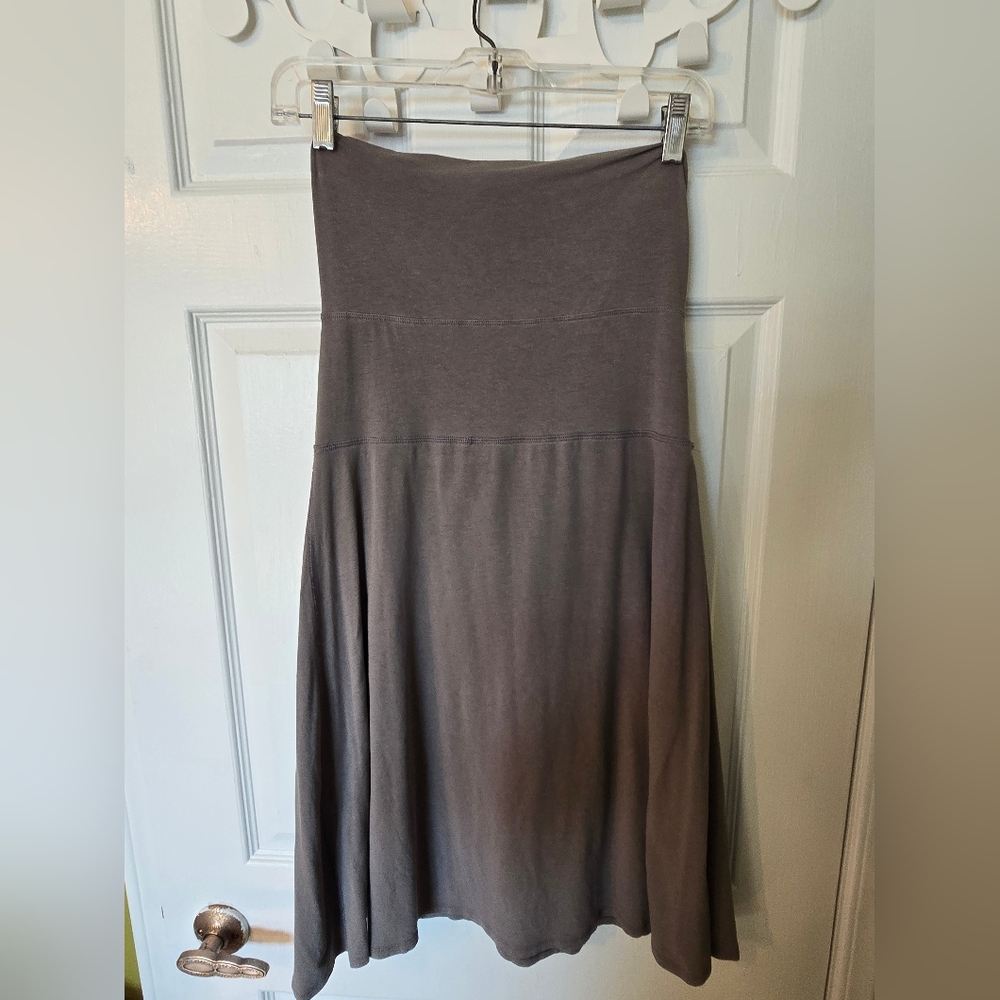 lululemon athletica Strapless Gray Midi Dress